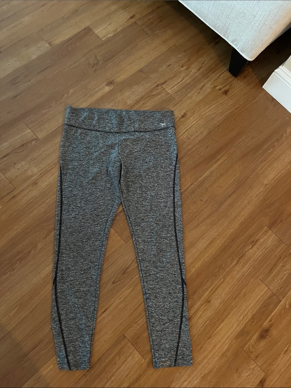 Victoria's Secret Gray Heather Leggings with Contrast Seam